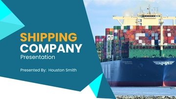 Free Shipping Company Presentation Template to Edit Online