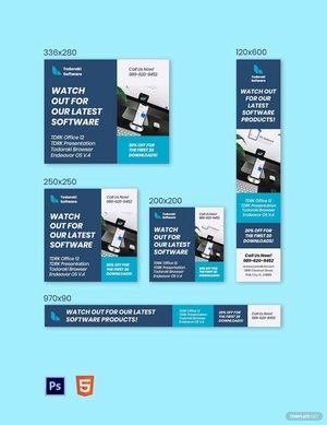 Modern Software Banner Template