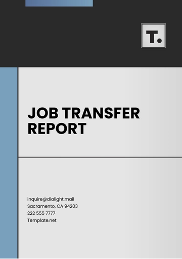 Free Job Transfer Report Template to Edit Online