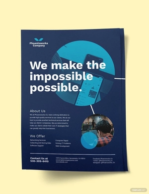 Sample IT Company Flyer Template