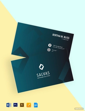 IT Consultant Business Card Template