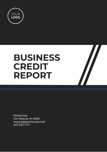 Free Business Credit Report Template to Edit Online
