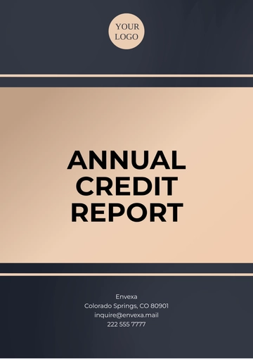 Free Annual Credit Report Template to Edit Online