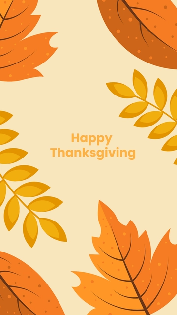 Free Yellow and Orange Thanksgiving Wallpaper Template to Edit Online