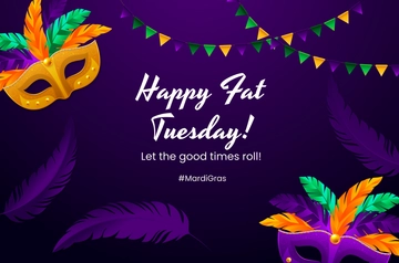 Free Fat Tuesday Template to Edit Online