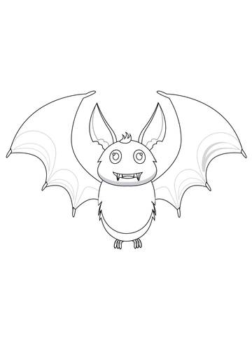 Free Halloween Bat Drawing Template to Edit Online