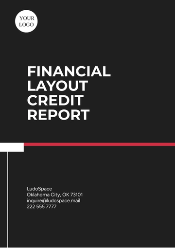 Free Financial Layout Credit Report Template to Edit Online