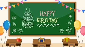 Free Happy Birthday Classroom Template to Edit Online