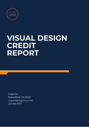 Free Visual Design Credit Report Template to Edit Online