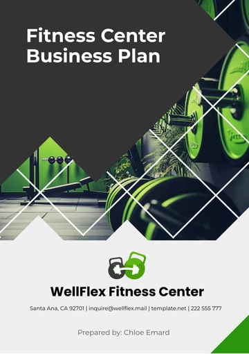 Free Fitness Center Business Plan Template to Edit Online