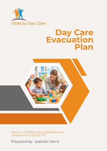 Free Day Care Evacuation Plan Template to Edit Online