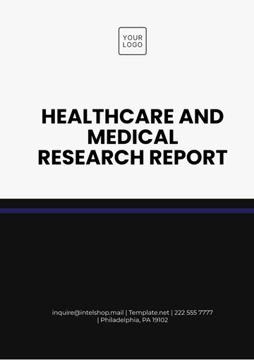 Free Healthcare and Medical Research Report Template to Edit Online