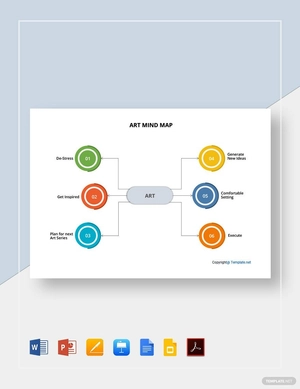 Simple Art Mind Map Template