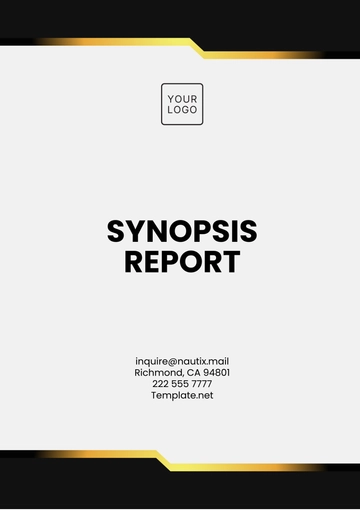 Free Synopsis Report Template to Edit Online