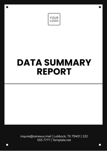 Free Data Summary Report Template to Edit Online