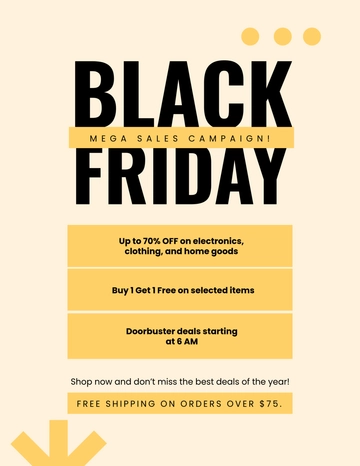 Free Black Friday Sales Campaign Flyer Template to Edit Online