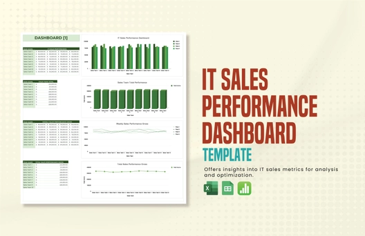 IT Sales Performance Dashboard Template