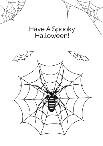 Free Halloween Decoration Drawing Template to Edit Online