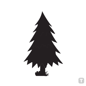 Free Pine Silhouette Clipart to Edit Online