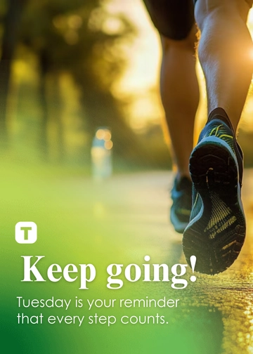 Free Tuesday Inspirational Message Template to Edit Online