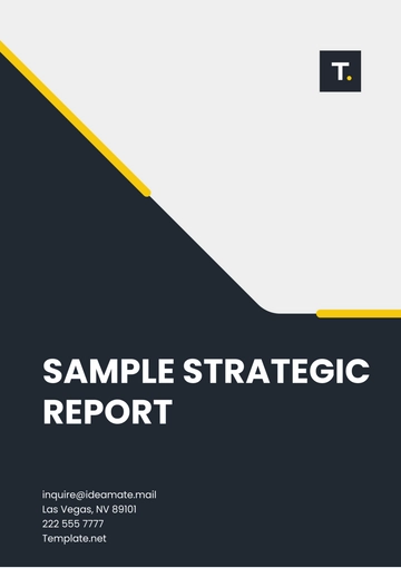Free Sample Strategic Report Template to Edit Online