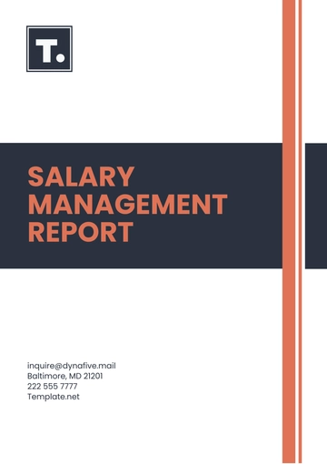 Free Salary Management Report Template to Edit Online