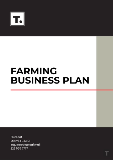 Free Farming Business Plan Template to Edit Online