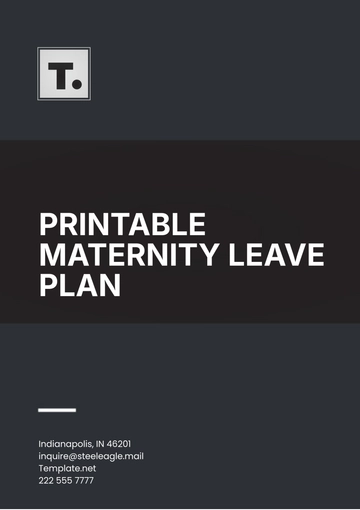 Free Printable Maternity Leave Plan Template to Edit Online