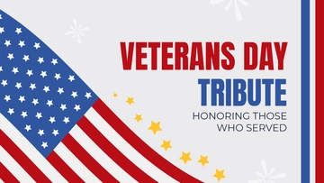 Free Veterans Day Presentation Template to Edit Online
