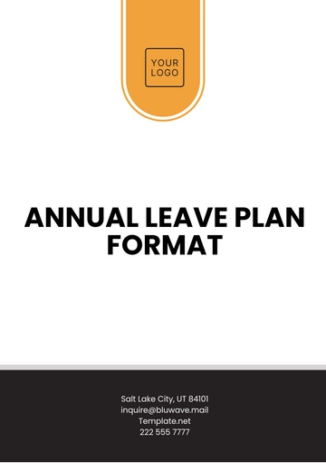 Free Annual Leave Plan Format Template to Edit Online