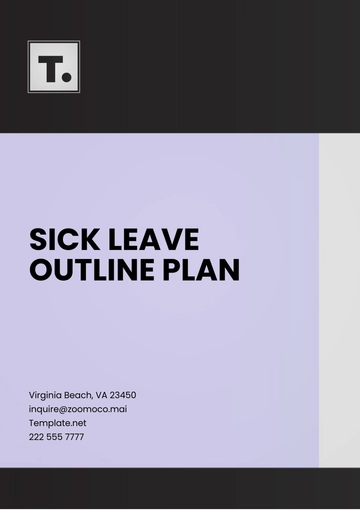 Free Sick Leave Outline Plan Template to Edit Online