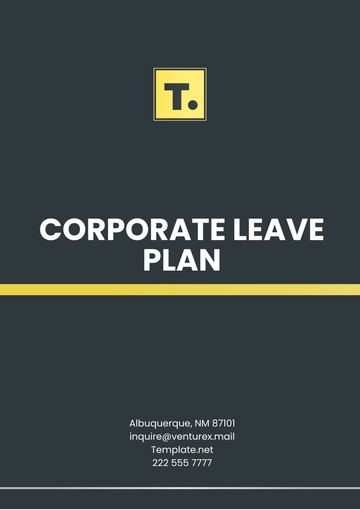 Free Corporate Leave Plan Template to Edit Online