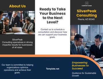 Free Consulting Firm Brochure Template to Edit Online
