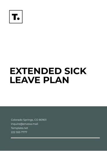 Free Extended Sick Leave Plan Template to Edit Online
