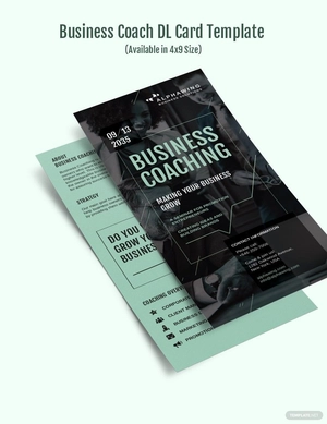 Business Coach DL Card Template