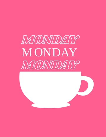 Free Monday Coffee Shirt Design Template to Edit Online