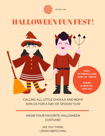 Free Halloween Flyer for Kids Template to Edit Online