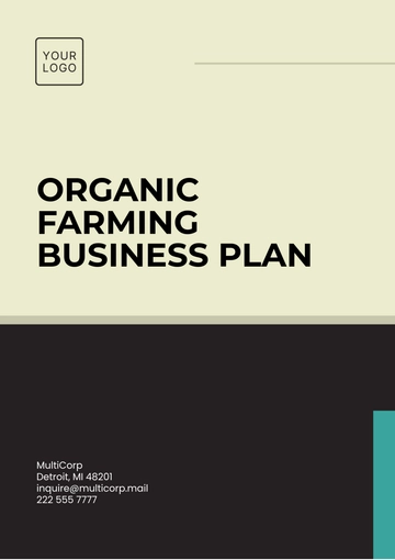 Free Organic Farming Business Plan Template to Edit Online
