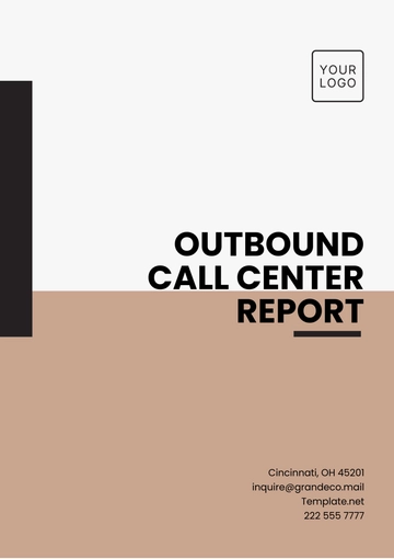 Free Outbound Call Center Report Template to Edit Online