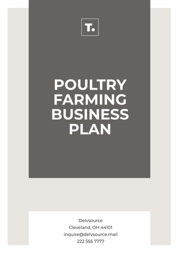 Free Poultry Farming Business Plan Template to Edit Online