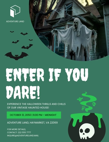 Free Vintage Halloween Flyer Template to Edit Online