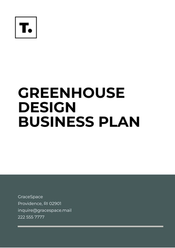 Free Greenhouse Design Business Plan Template to Edit Online