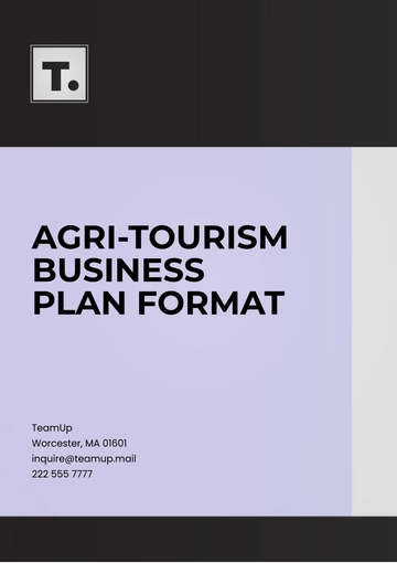 Free Agri-Tourism Business Plan Format Template to Edit Online