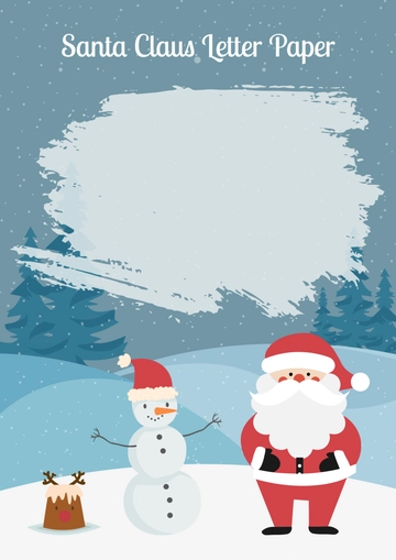Free Santa Claus Letter Paper Template to Edit Online