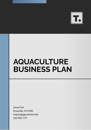 Free Aquaculture Business Plan Template to Edit Online