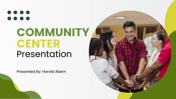 Free Community Center Presentation Template to Edit Online