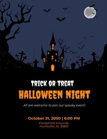 Free Halloween Flyer Design Template to Edit Online