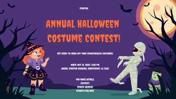 Free Halloween Poster Background Template to Edit Online