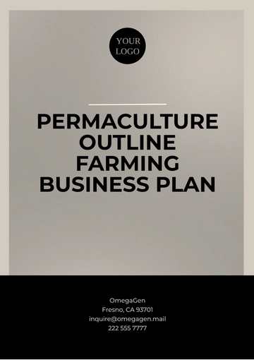 Free Permaculture Outline Farming Business Plan Template to Edit Online