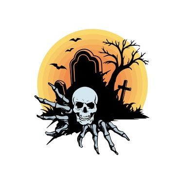 Free Halloween Skeleton Clipart Template to Edit Online